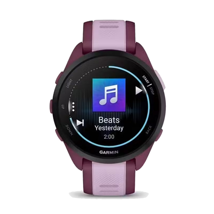 Garmin Forerunner 165 Music Running Watch - Berry/Lilac