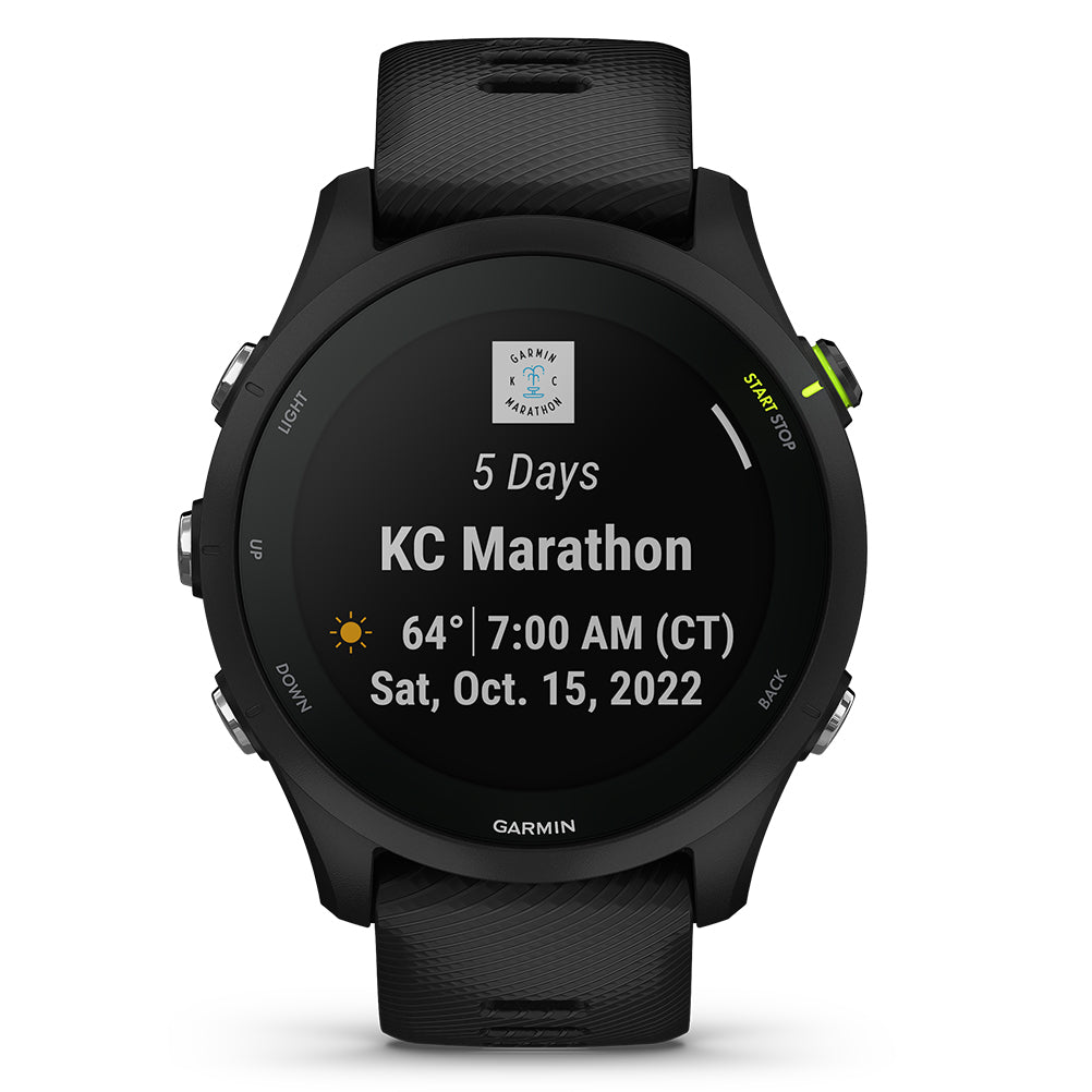 Garmin Forerunner 255 Music Running Watch - Black 46mm