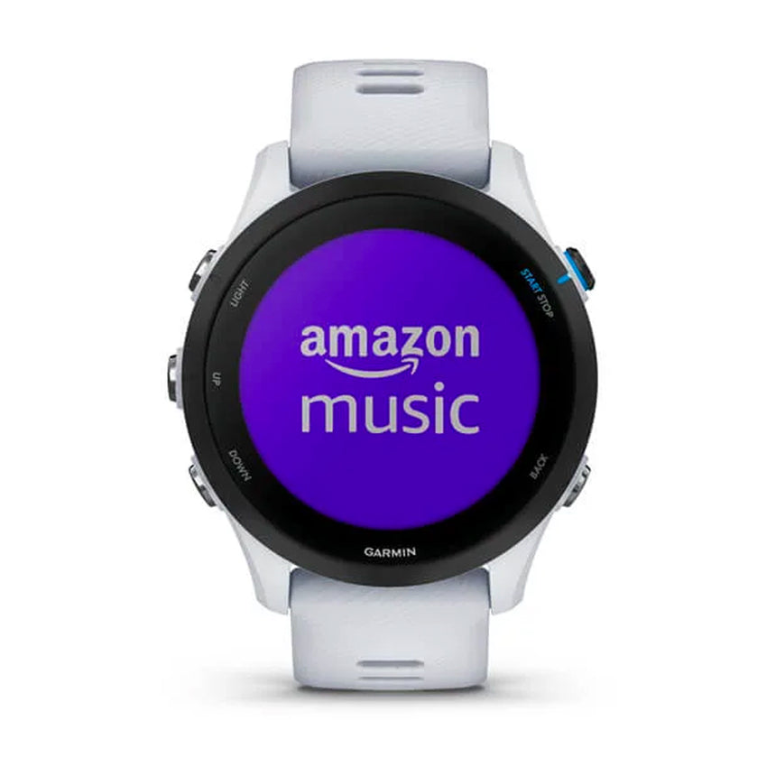 Garmin Forerunner 255 Music Running Watch - Whitestone 46mm