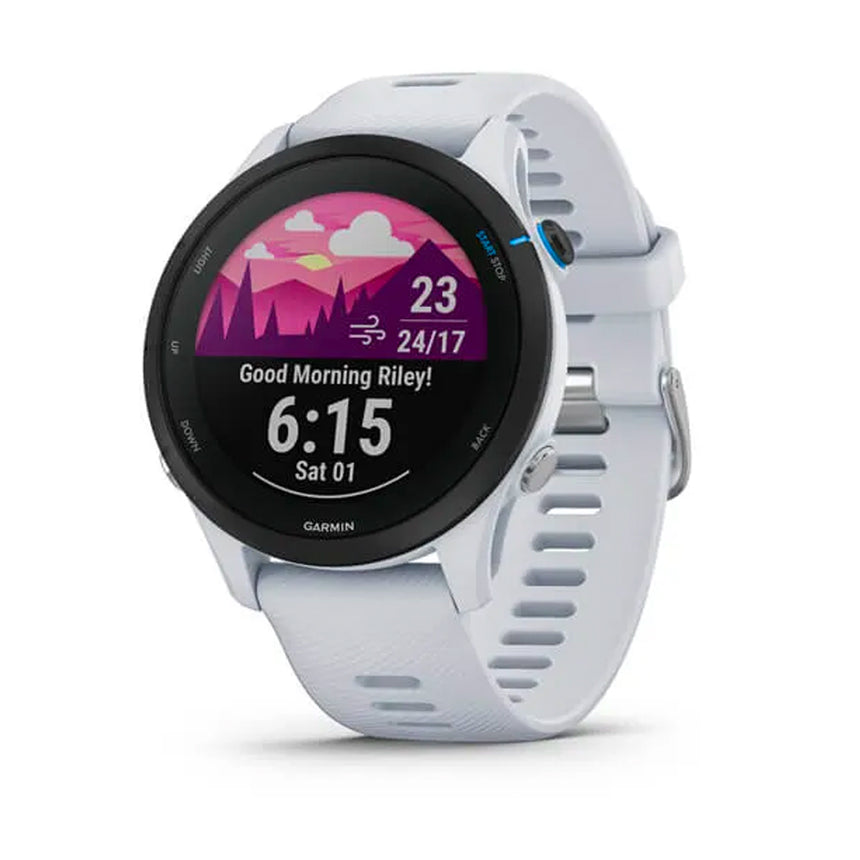 Garmin Forerunner 255 Music Running Watch - Whitestone 41mm