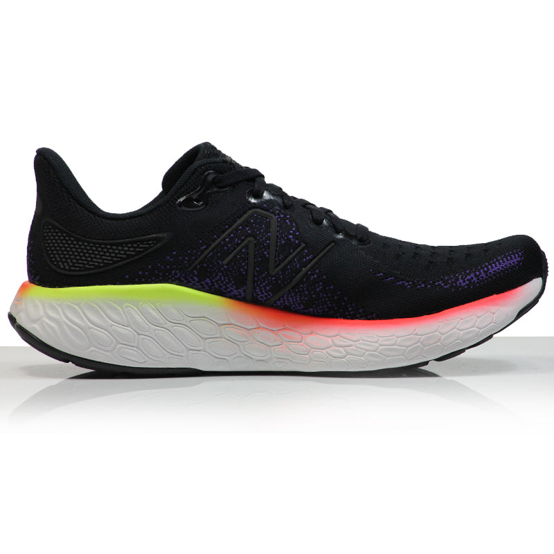 New Balance Fresh Foam X 1080v12 Men's Running Shoe - Black/Pixel Green/Electric Purple