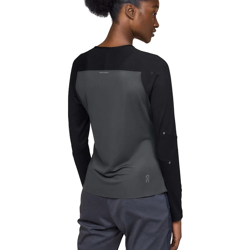 On Running Performance Long Sleeve Women's Running Tee - Black/Eclipse