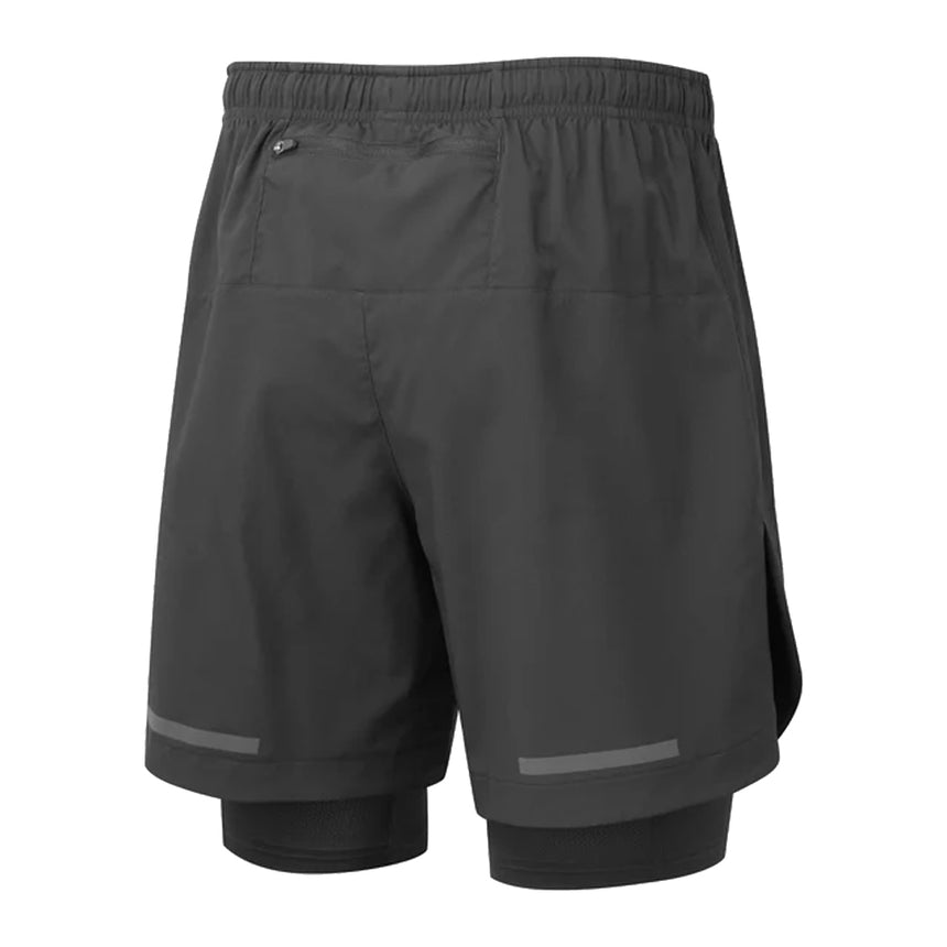Ronhill Tech 5inch Men's Twin Running Short - All Black