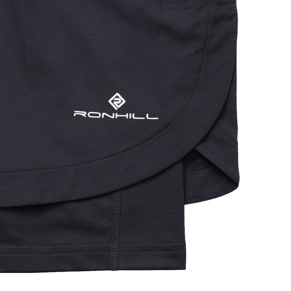 Ronhill Tech 5 inch Men's Twin Running Short - All Black