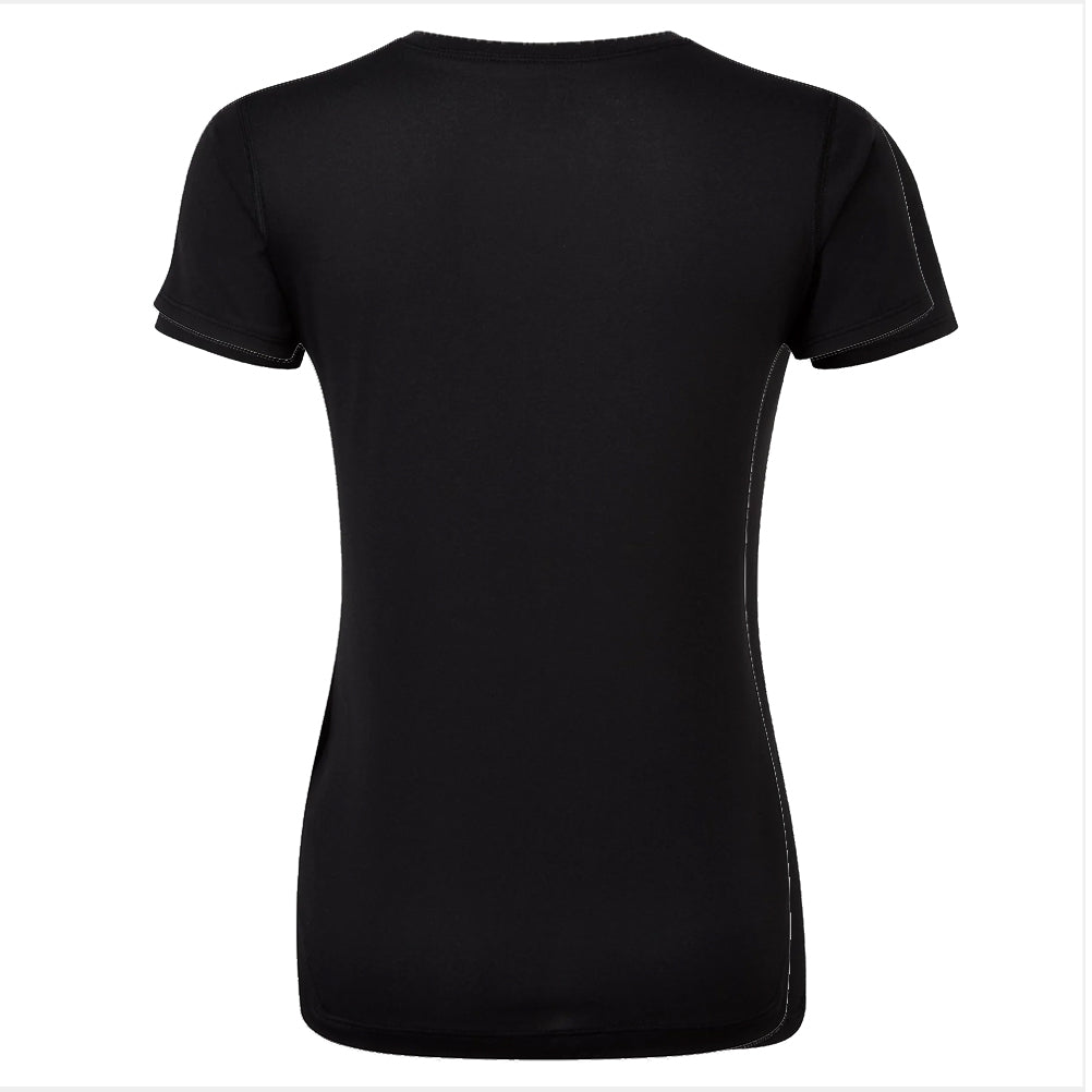 Ronhill Core Short Sleeve Women's Running Tee - Black/Bright White