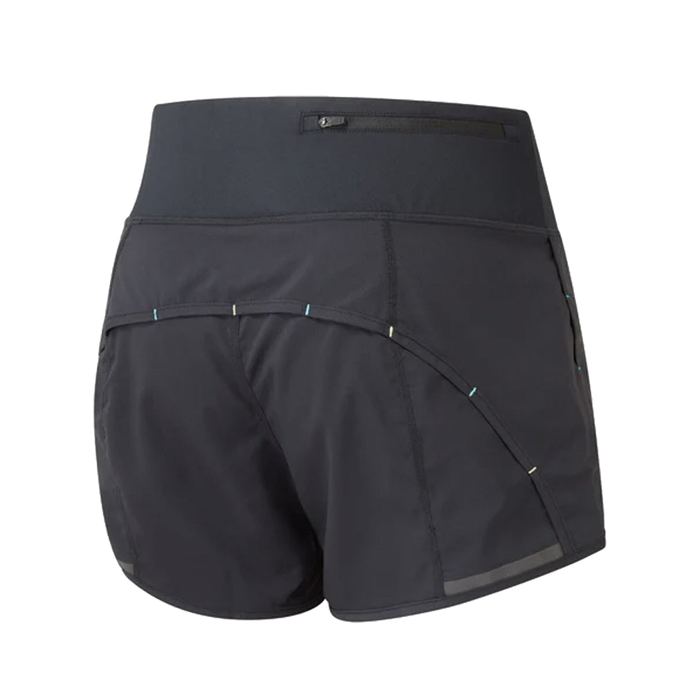 Ronhill Tech 4.5 inch Women's Running Short - Black/Aquamint