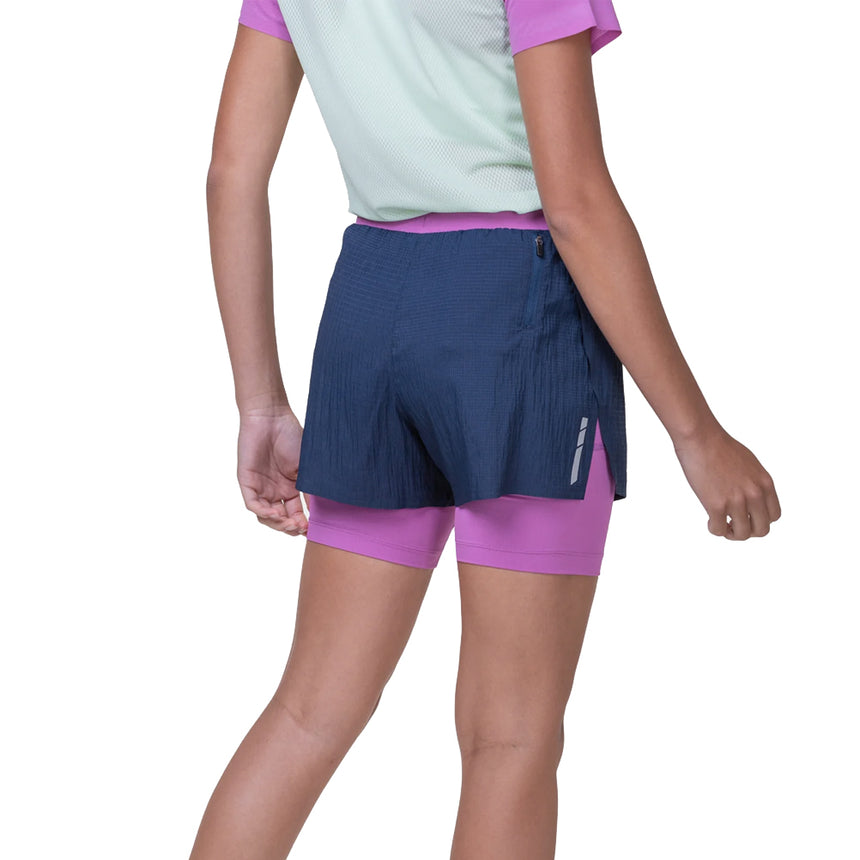 Ronhill Tech Race Twin Women's Running Short - Dark Navy/Fuschia