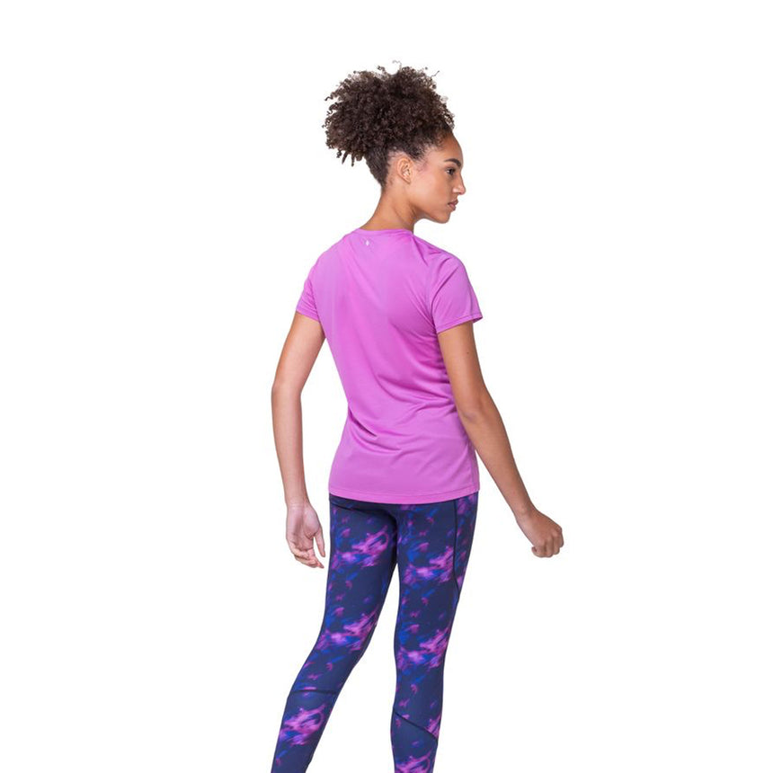 Ronhill Tech Short Sleeve Women's Running Tee - Fuchsia/Honeydew