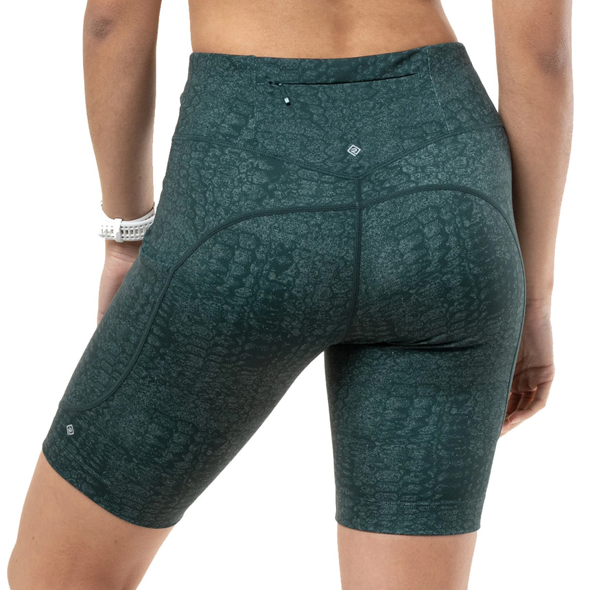 Ronhill Tech Stretch Women's Running Short - Dark Laurel Serpent