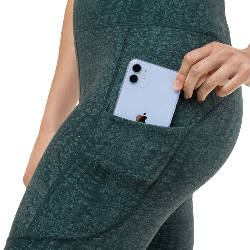 Ronhill Tech Stretch Women's Running Short - Dark Laurel Serpent