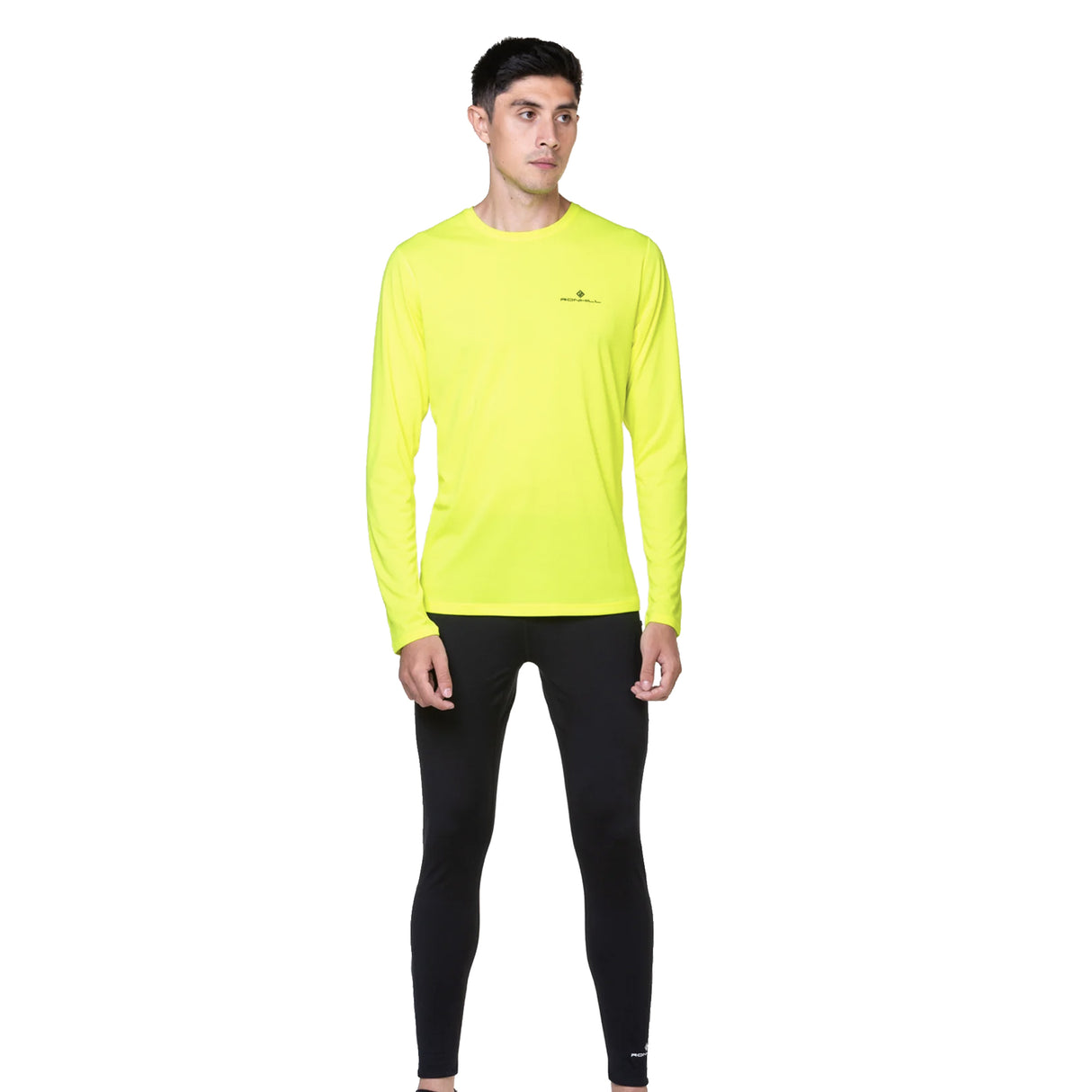 Ronhill Core Long Sleeve Men's Running Tee - Fluo Yellow/Black