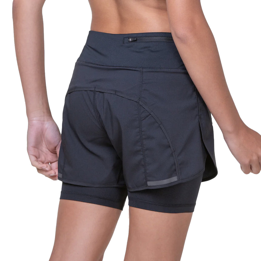 Ronhill Tech 4.5 inch Twin Women's Running Short - All Black