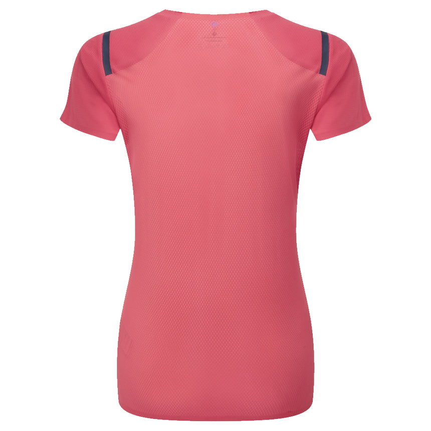 Ronhill Tech Race Short Sleeve Women's Running Tee - Sunset/Razzmatazz