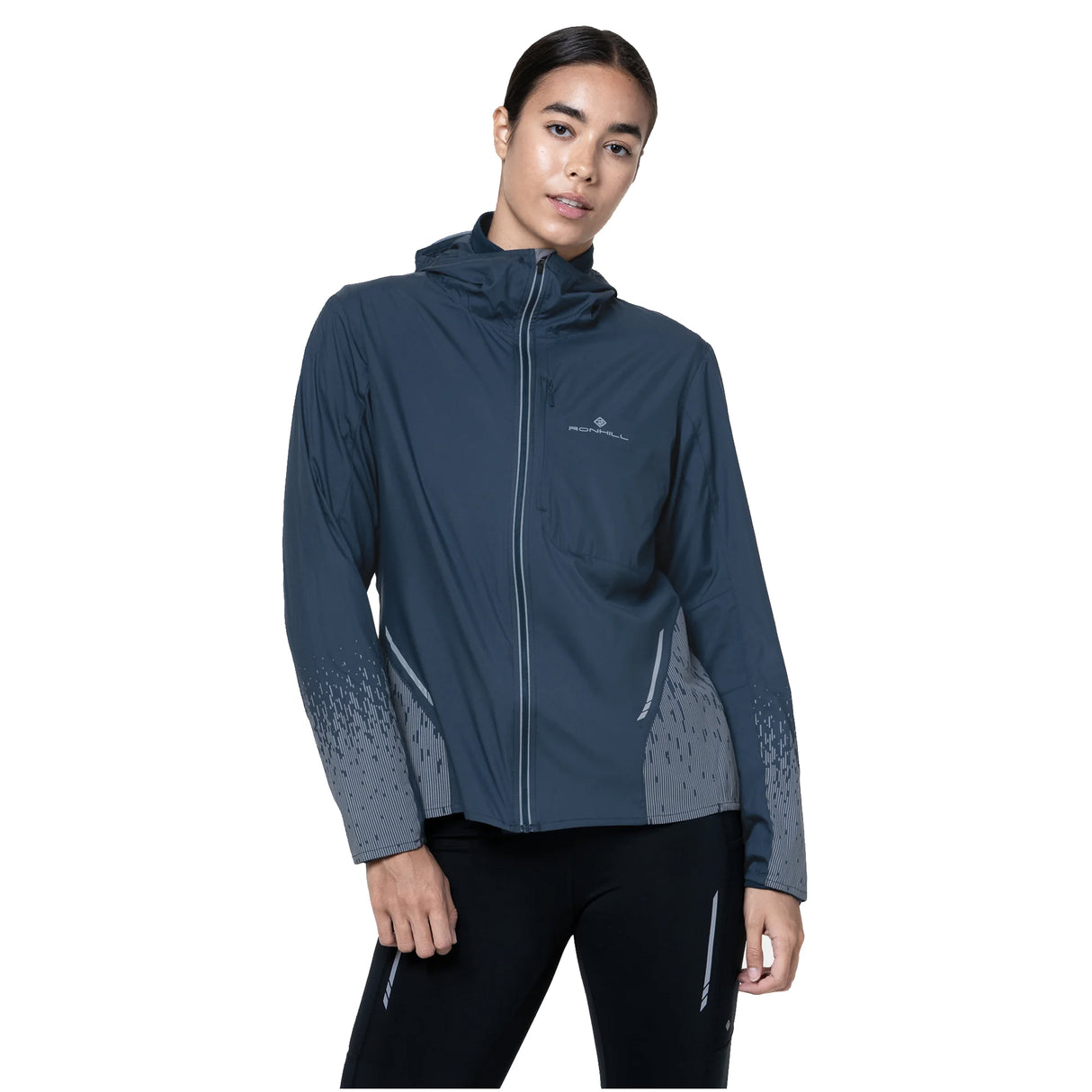 Ronhill Tech Reflect Women's Running Jacket - Dark Navy/Reflect