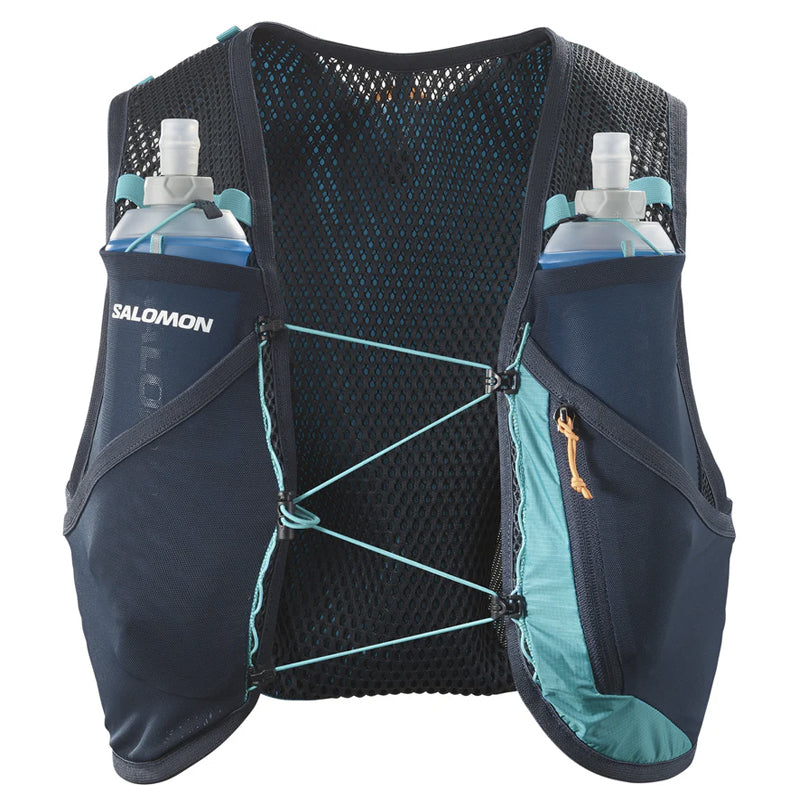 Salomon Active Skin 4 Set -Tahitian Tide/Carbon/Peacock Blue