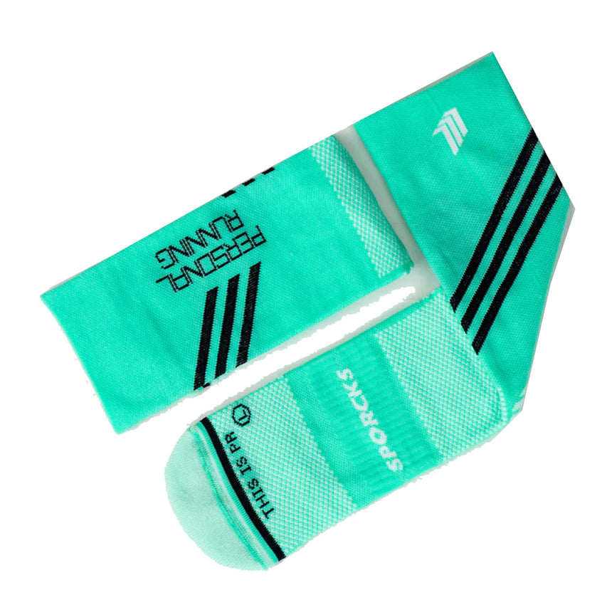 Sporcks Personal Running Crew Running Socks - Moss