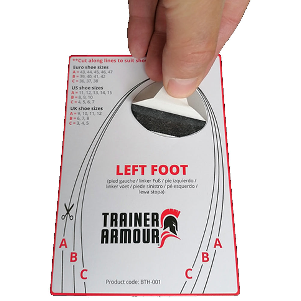Trainer Armour Big Toe Hole Preventer - Black