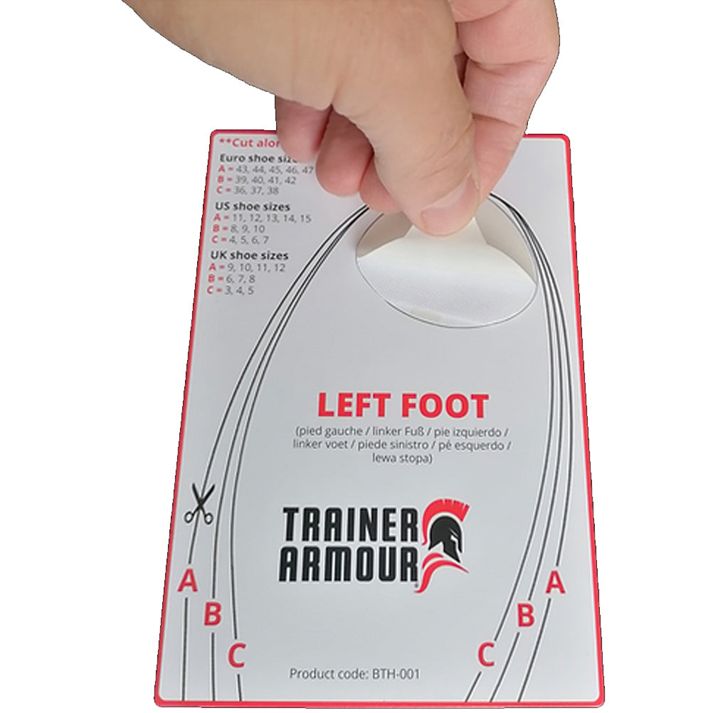Trainer Armour Big Toe Hole Preventer - White