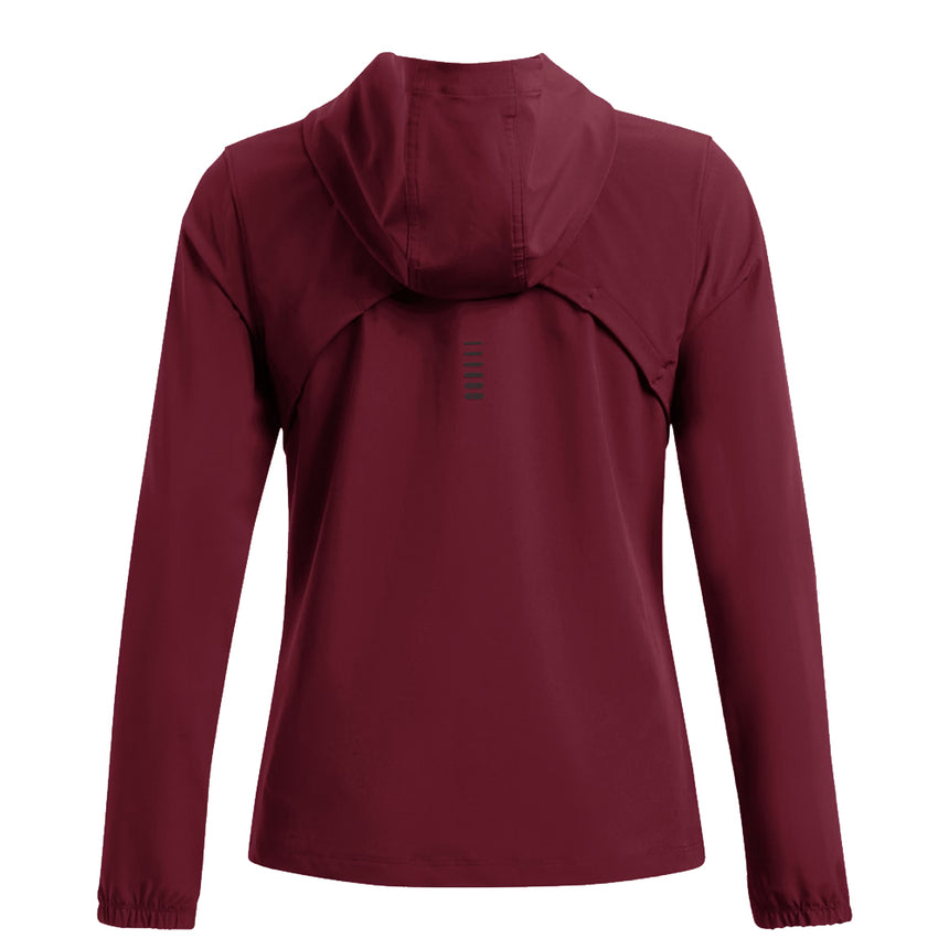 Under Armour OutRun the Storm Women's Running Jacket - Cardinal/Reflective