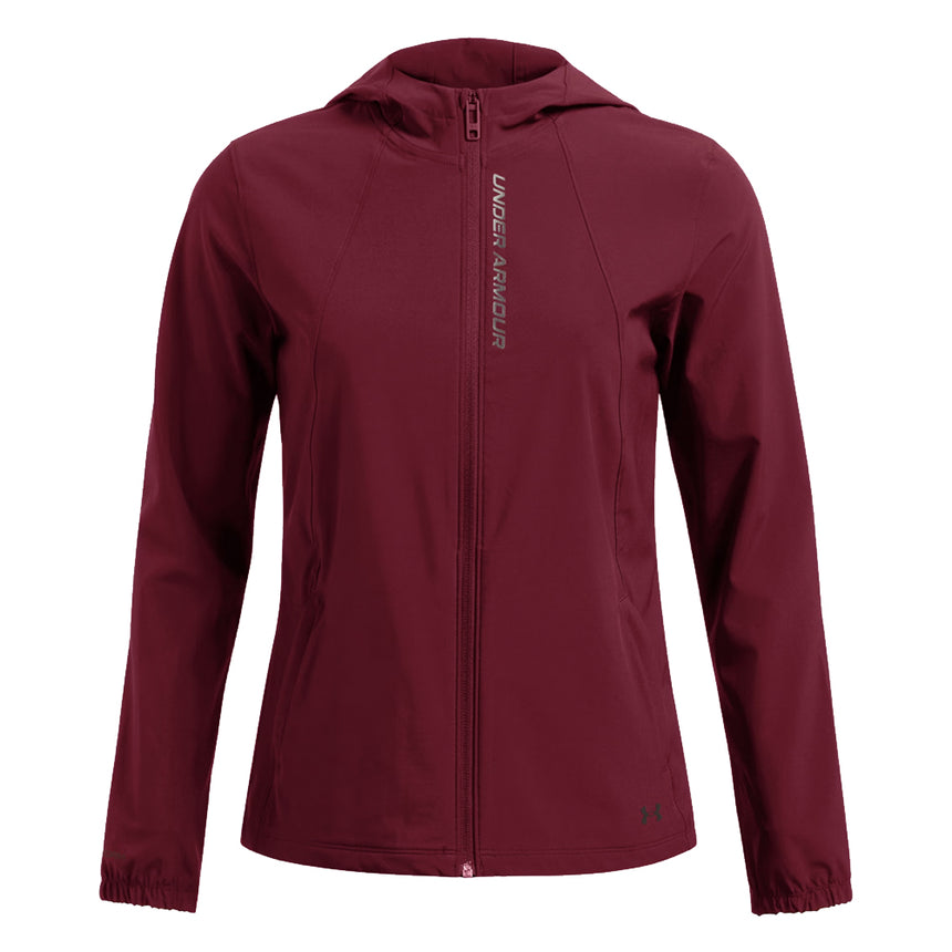Under Armour OutRun the Storm Women's Running Jacket - Cardinal/Reflective