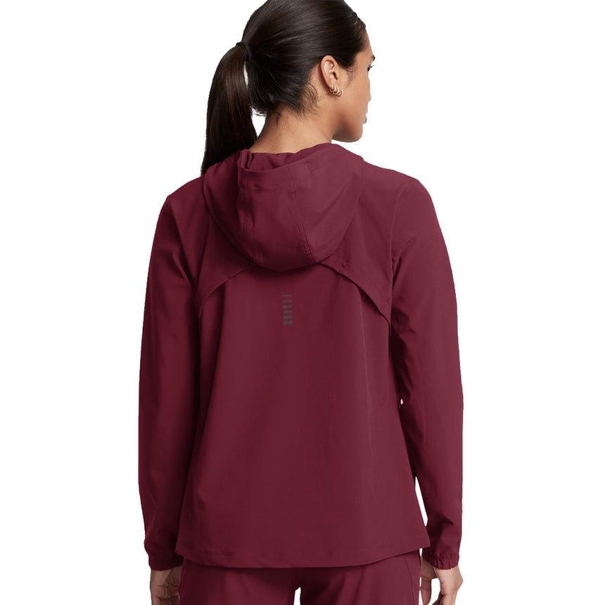 Under Armour OutRun the Storm Women's Running Jacket - Cardinal/Reflective