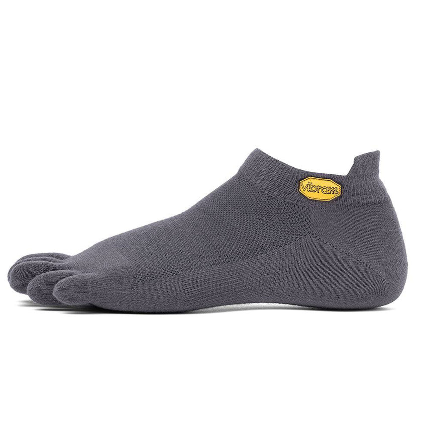 Vibram Five Toe Athletic No Show Sock - Dark Grey
