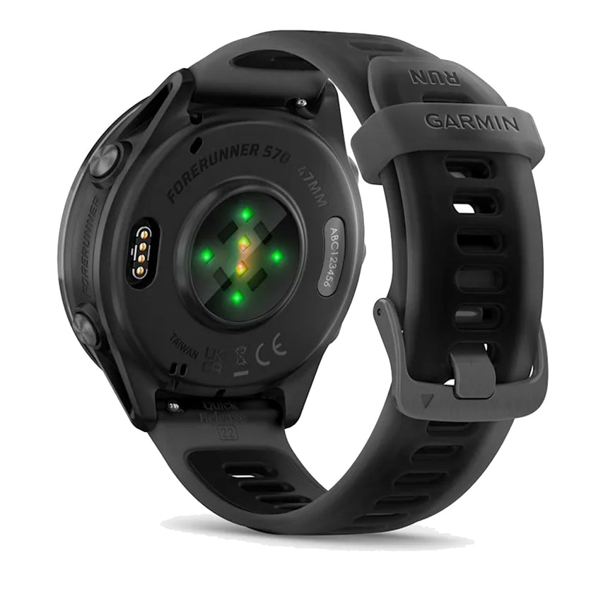 Garmin Forerunner 570 Running Watch - 42mm Slate Grey/Translucent Black
