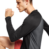 On Running Performance Long Sleeve Men's Running Tee - Black/Eclipse