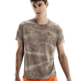 On Running Performance AOP Short Sleeve Men's Running Tee - Cinder/Black