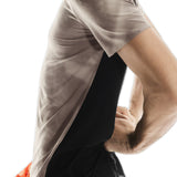 On Running Performance AOP Short Sleeve Men's Running Tee - Cinder/Black