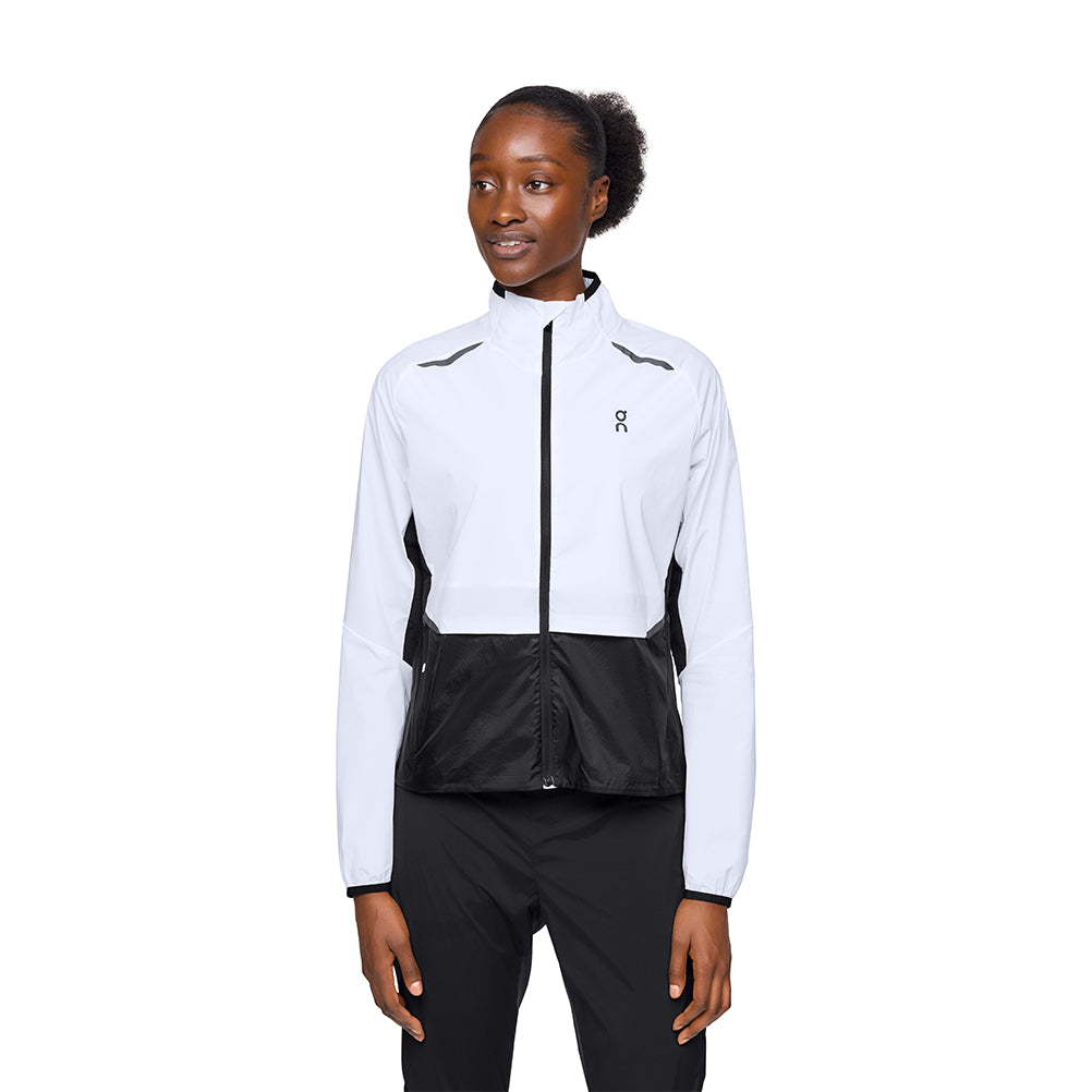 On Running Weather Women's Running Jacket - White/Black