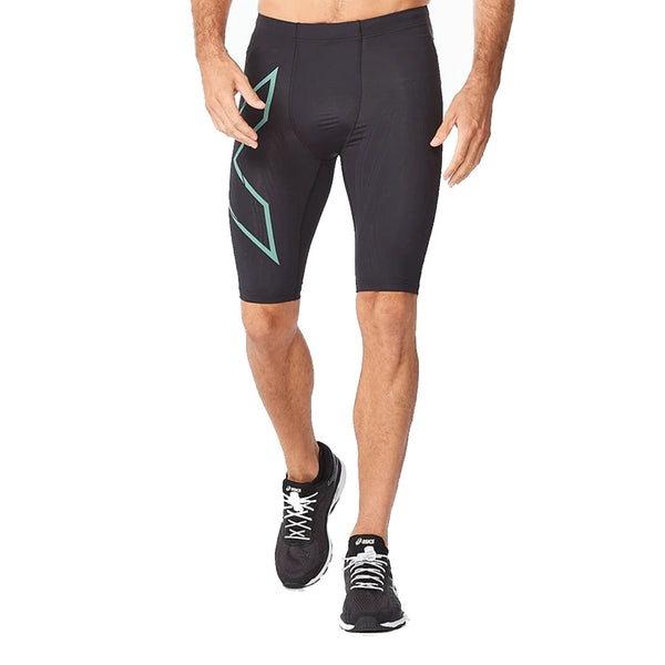 2XU Light Speed Men's Compression Shorts - Black/Silver Sage