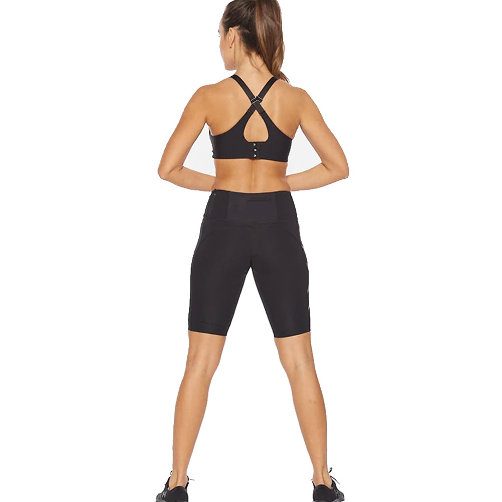 2XU Light Speed Mid Rise Women's Compression Shorts - Black/Gold