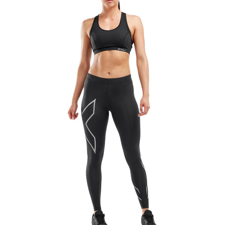 2xu-womens-core-compression-Tights-WA4173B-front-full-model