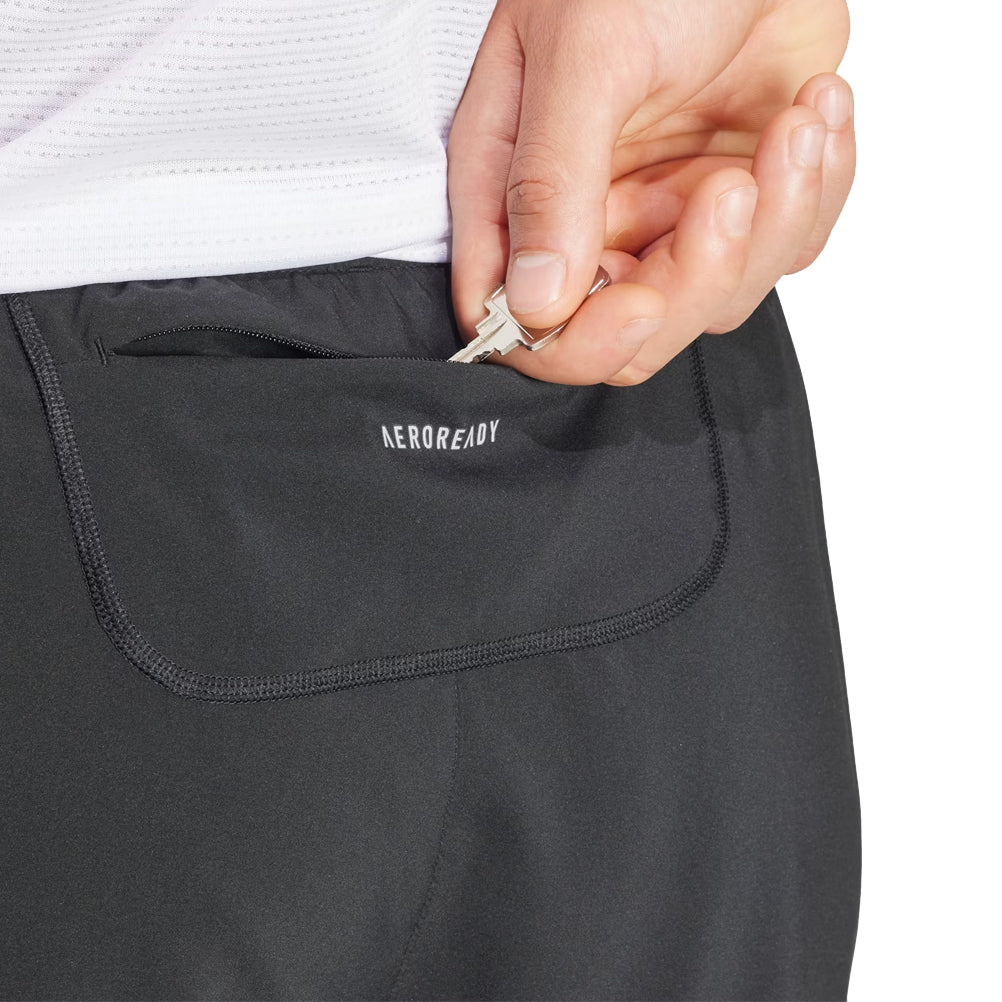 Adidas Own The Run 3 Stripes 5inch Men's Running Short - Black