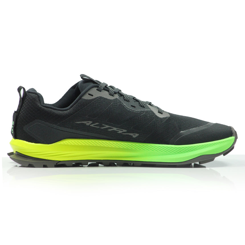 Altra Lone Peak 9+ Men's Trail Shoe - Black/Dark Gull Gray/Green Gecko