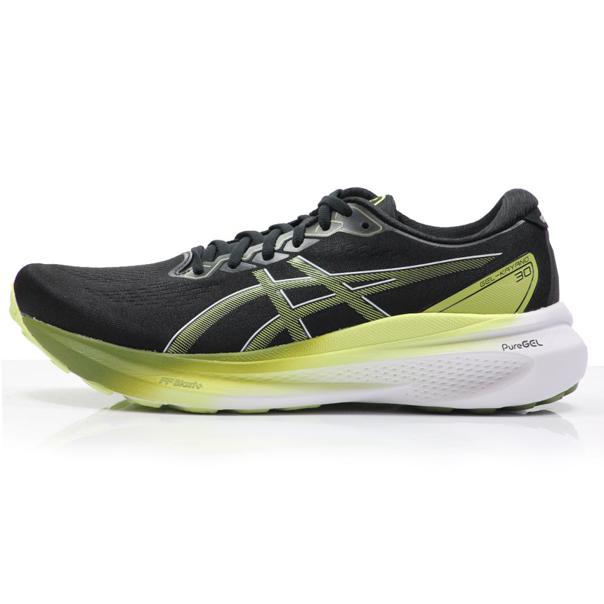 Asics Gel Kayano 30 Men's Running Shoe - Black/Glow Yellow