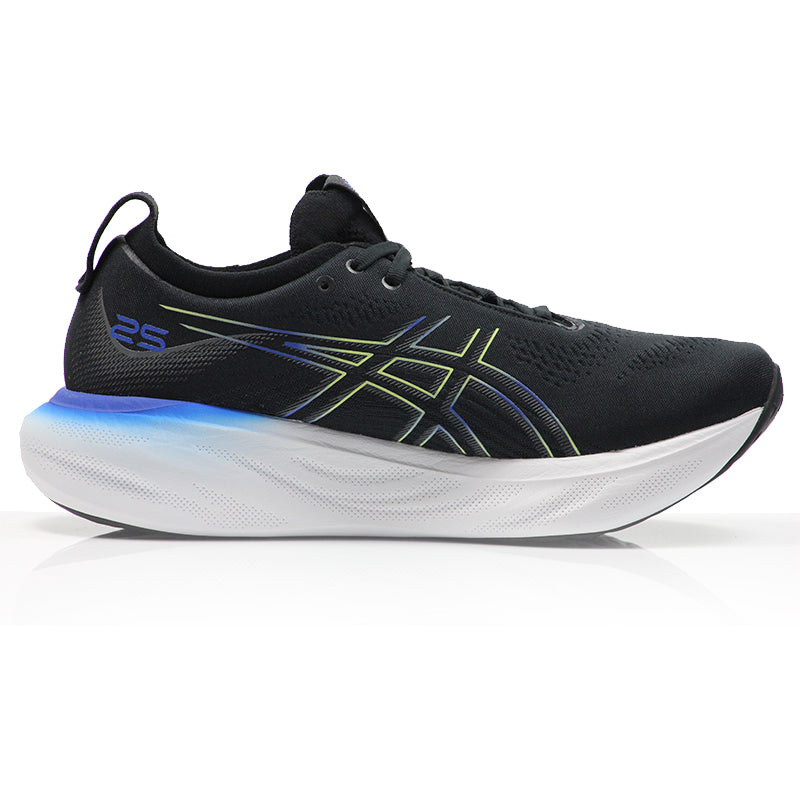 Asics Gel Nimbus 25 Men's Running Shoe - Black/Glow Yellow