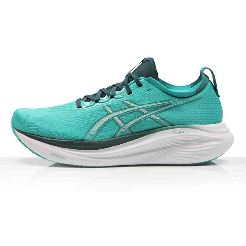 Asics Gel Nimbus 27 Men's Running Shoe - Wave Teal/Saxon Green