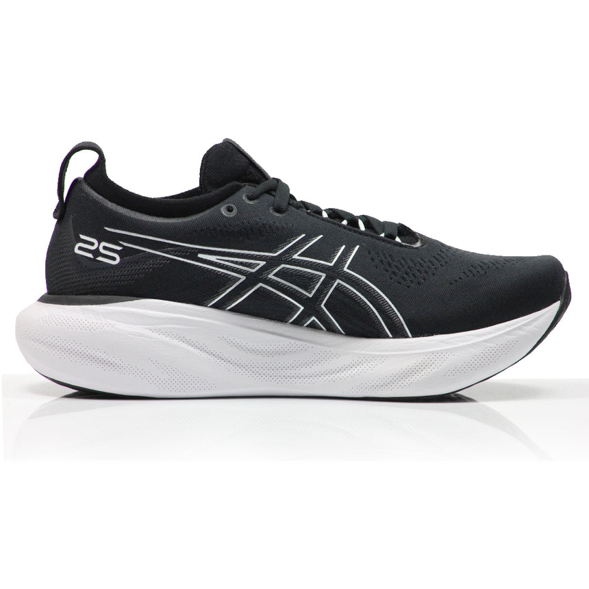 Asics Gel Nimbus 25 Women's Running Shoe - Black/Pure Silver