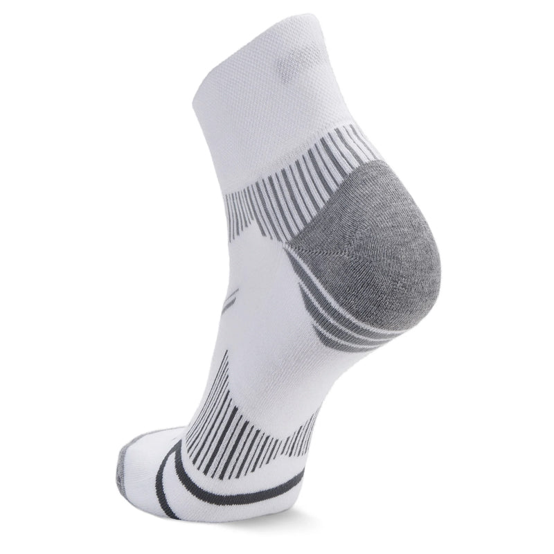 Balega Enduro Quarter Running Sock - White/Grey