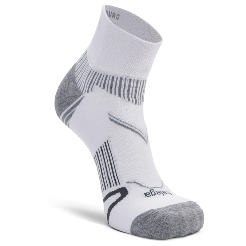 Balega Enduro Quarter Running Sock - White/Grey