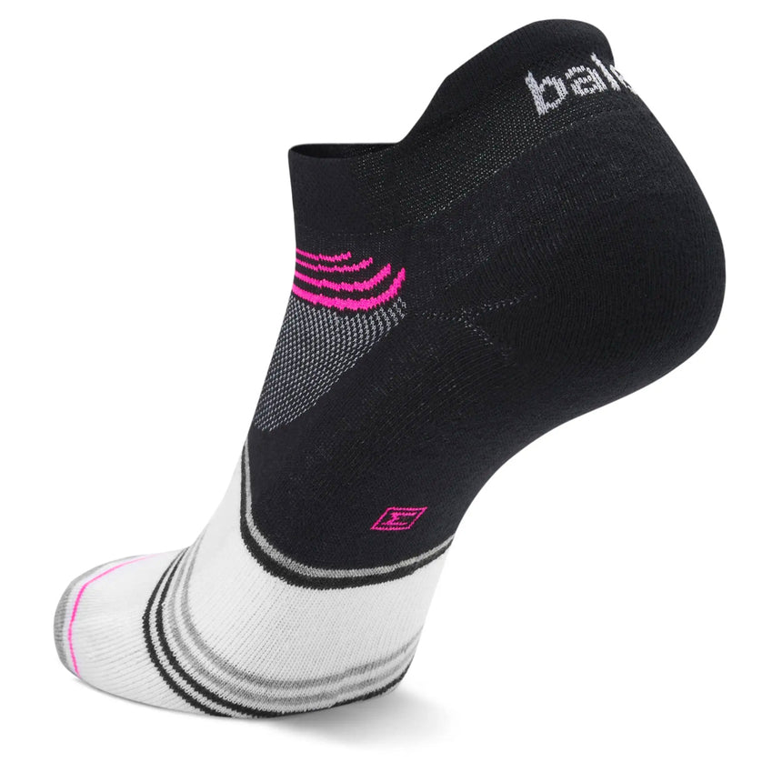 Balega Enduro Grit & Grace No-Show Running Sock - Black/White/Pink