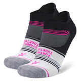 Balega Enduro Grit & Grace No-Show Running Sock - Black/White/Pink