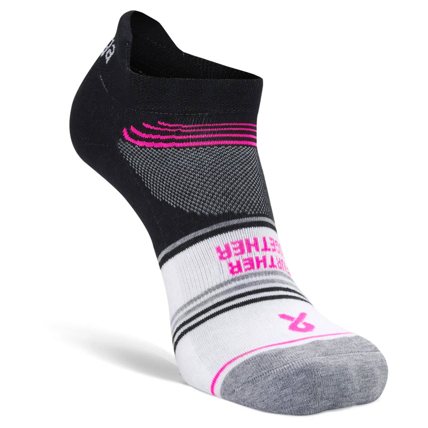 Balega Enduro Grit & Grace No-Show Running Sock - Black/White/Pink