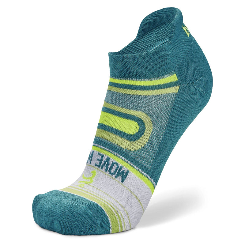 Balega Grit & Grace Move With Purpose No-Show Running Sock Lake Blue/Lime Punch