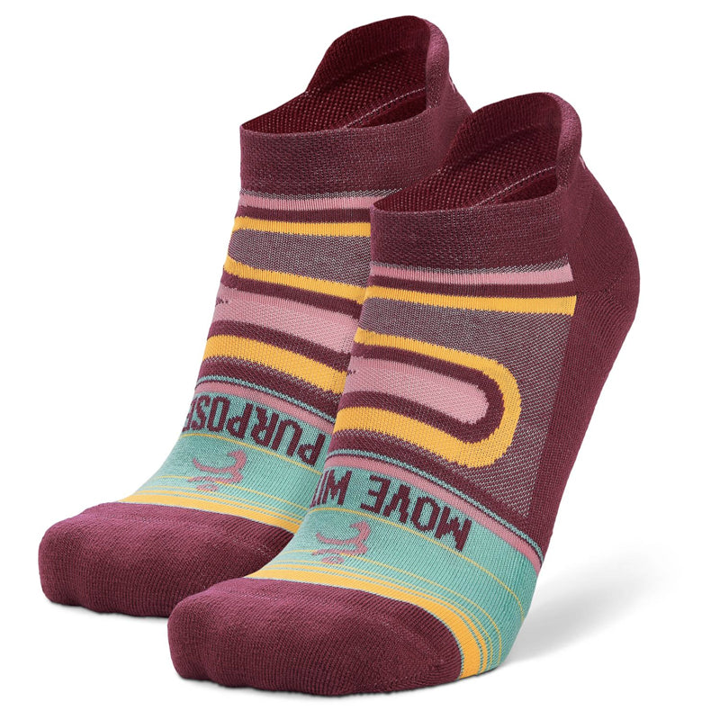 Balega Grit & Grace Move With Purpose No-Show Running Sock - Wildberry/Oriole
