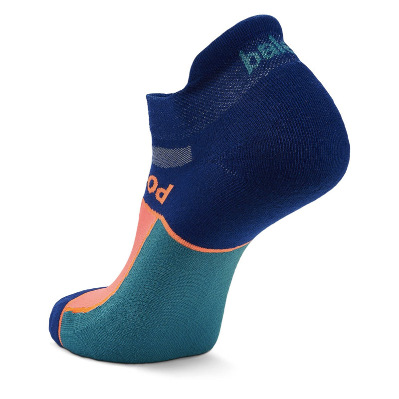 Balega Grit & Grace Positive Energy  No-Show Running Sock - Neon Blue/Lake Blue