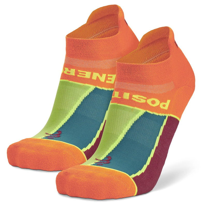Balega Grit & Grace Positive Energy  No-Show Running Sock - Orange/Candy Pink