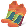 Balega Grit & Grace Positive Energy  No-Show Running Sock - Orange/Candy Pink